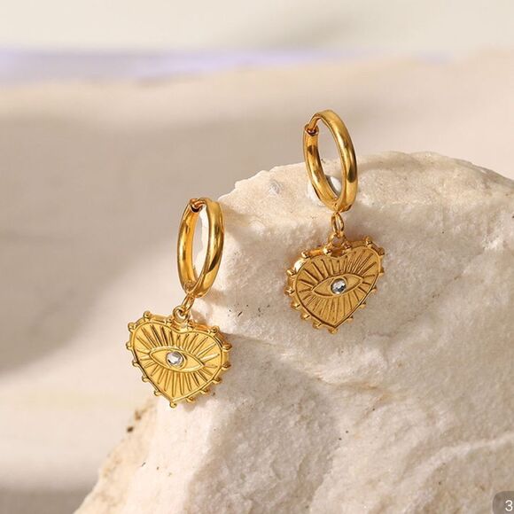 HeartāhoopāearringsāN95 - Picture 1 of 5